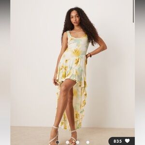 Floral High-Low Dress